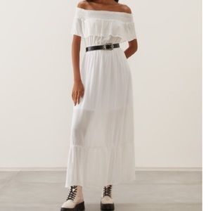 White Strapless Dress